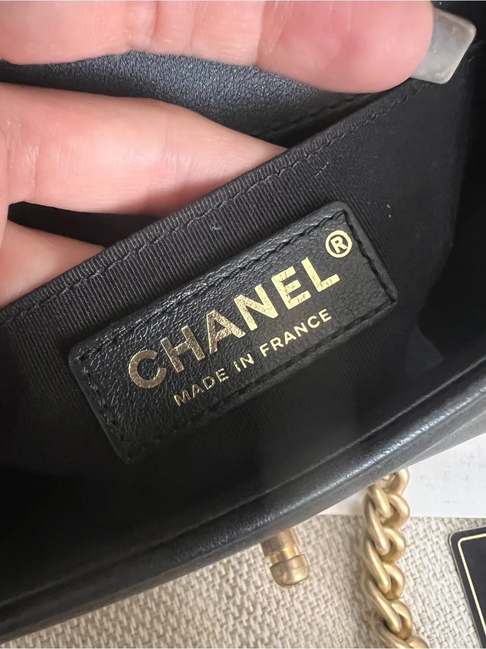 CHANEL Black Quilted Leather Shoulder Boy Bag with Gold Hardware